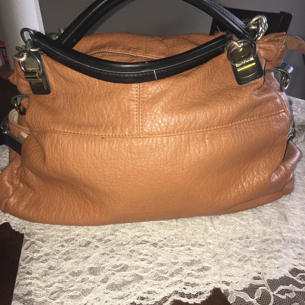 Steve Madden Tan and Black Tote